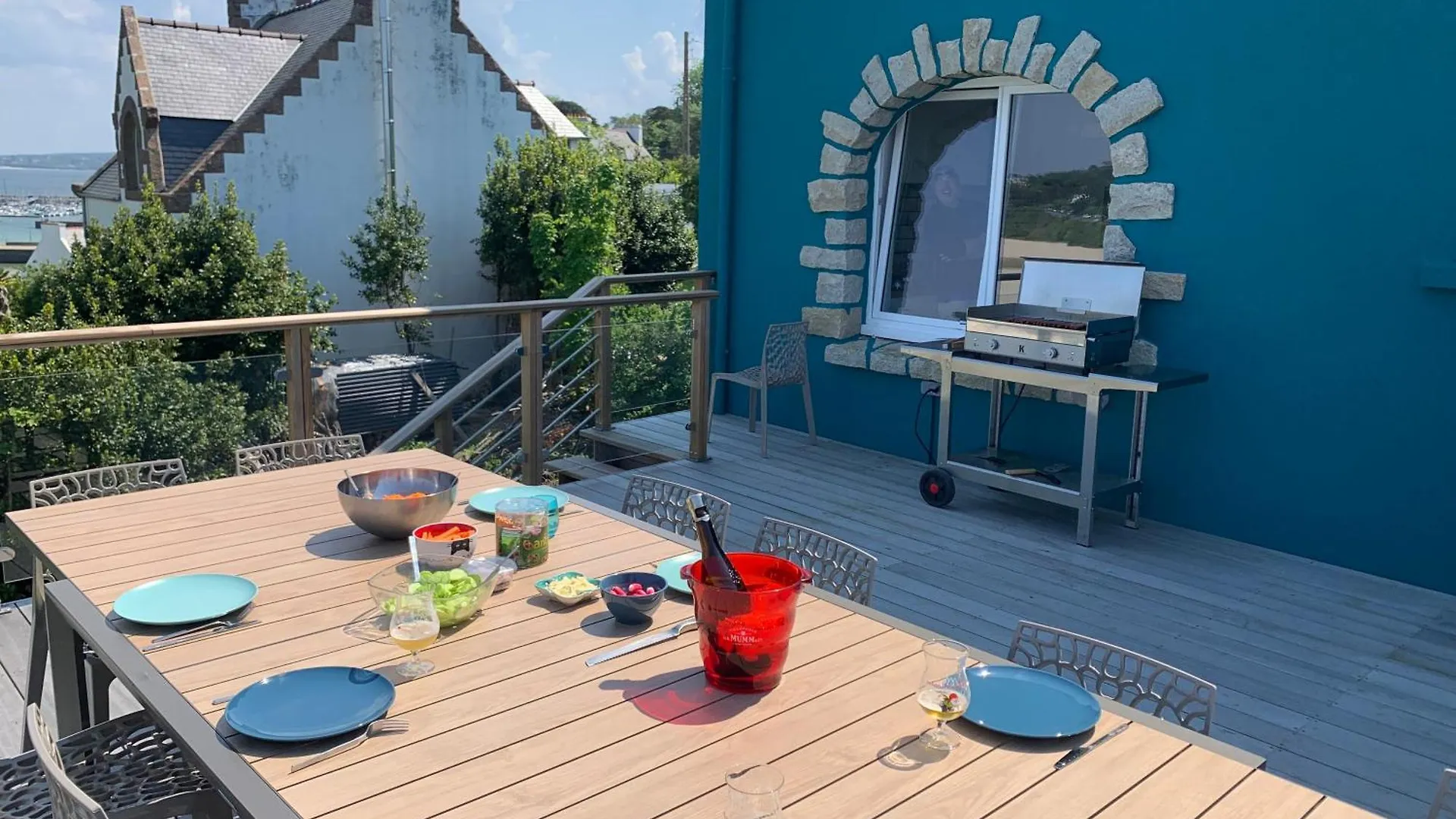 Semesterbostad Maison Spacieuse Morgat Vue Mer Imprenable 5 Chambres, Terrasse Xxl Crozon Frankrike